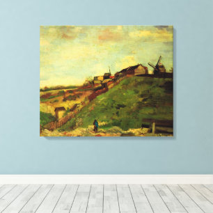 Impressão Em Tela Montmartre: Pedreira, os Moinhos por Vincent van G