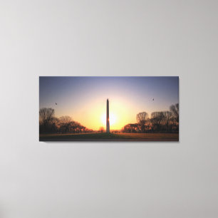 Impressão Em Tela Monumento de Washington no por do sol