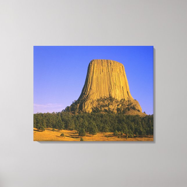 Impressão Em Tela Monumento Nacional Devils Tower em Wyoming (Frente)