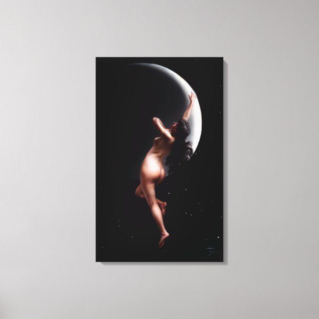 Impressão Em Tela Moon Nymph por Luis Ricardo Falero (Frente)