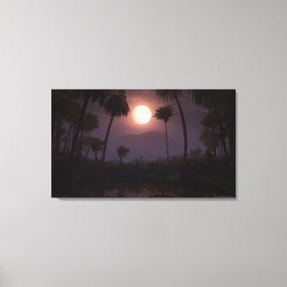 Impressão Em Tela Moonlit Oasis (2012)