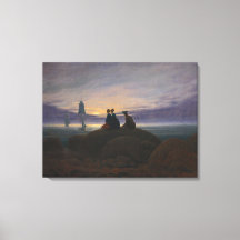 Moonrise pelo mar (por Caspar David Friedrich)