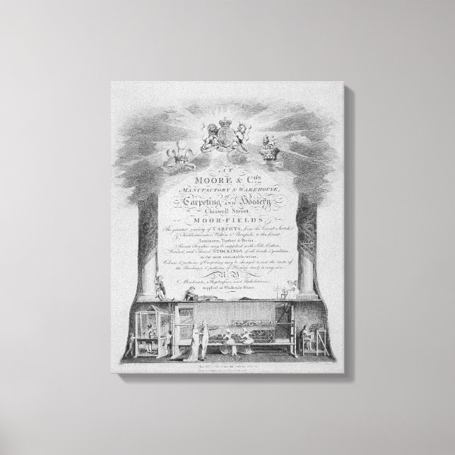 Impressão Em Tela Moore & Co. Trade Card (Frente)