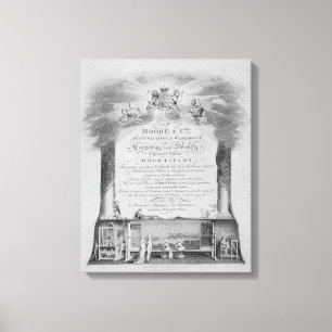 Impressão Em Tela Moore & Co. Trade Card