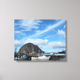 Impressão Em Tela Morro Rock, Barcos de Pesca e Embarcadero