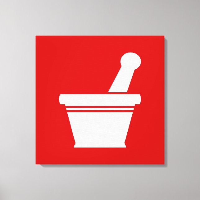 Impressão Em Tela Mortar e Pestle (Frente)