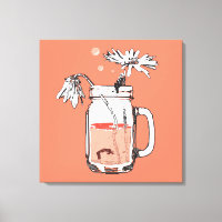 morte de Mason jar daisies