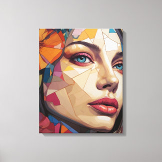 Impressão Em Tela Mosaico da Musa