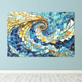 Impressão Em Tela Mosaico de redemoinho de vento 002