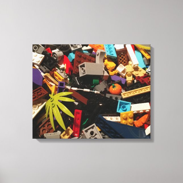 Impressão Em Tela Mosaico de tijolos (Frente)