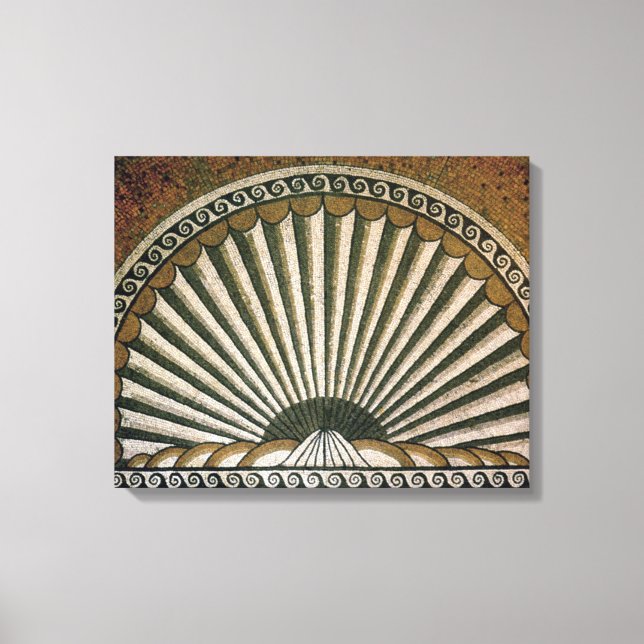 Impressão Em Tela Mosaico Shell, Edifício Insula II 130-150 AD (Frente)