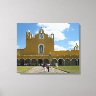Impressão Em Tela Mosteiro de Izamal, Iucatão / México