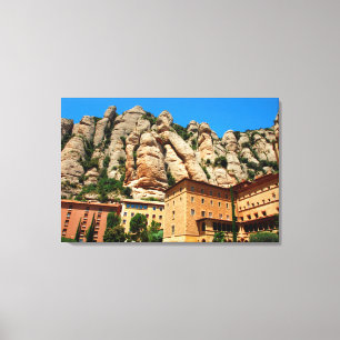 Impressão Em Tela Mosteiro de Montserrat, Catalunha, Espanha