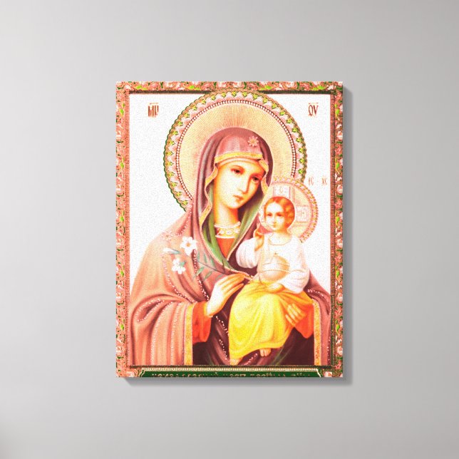Impressão Em Tela Mother of God Russian Icon (Frente)