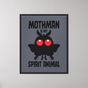 Impressão Em Tela Mothman É o Meu Animal Espiritual Silhueta