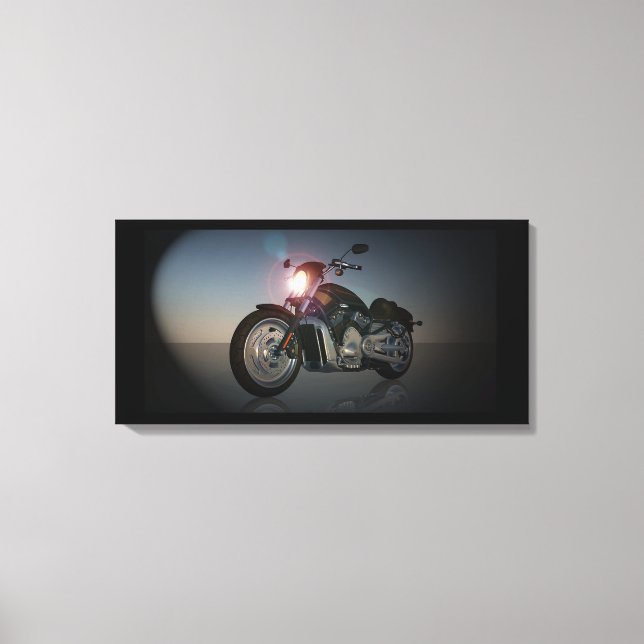 Impressão Em Tela Motocicleta (Frente)