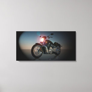 Impressão Em Tela Motocicleta