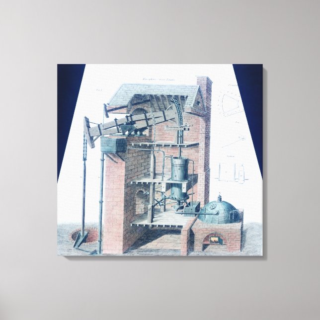 Impressão Em Tela Motor a vapor atmosférico (Frente)