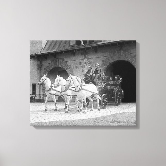 Impressão Em Tela Motor De Fogo Desenhado A Cavalo, 1922 (Frente)