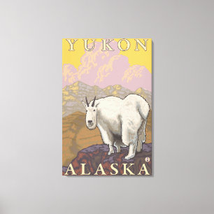 Impressão Em Tela Mountain Goat - Yukon, Alasca