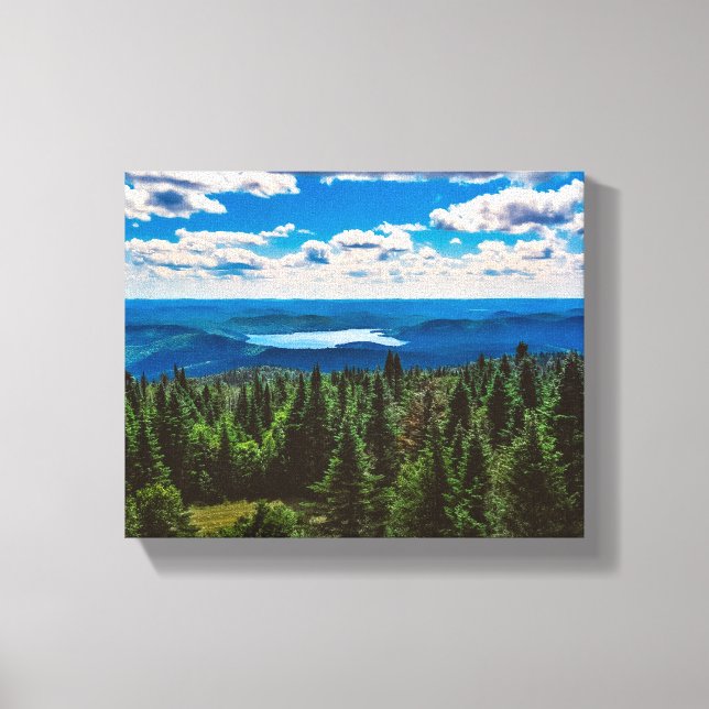 Impressão Em Tela Mountain Noir Quebec, Canadá - Fotografia Viagem (Frente)