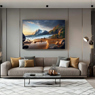 Impressão Em Tela Mountain Sunset