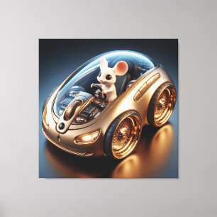 Impressão Em Tela Mouse-Móvel ouro: Uma pequena missão do mouse