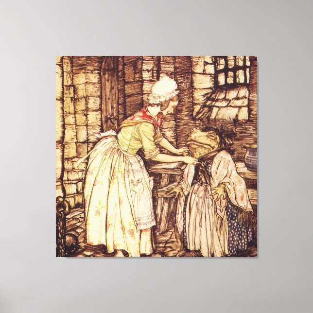 Impressão Em Tela Mr Toad se Disfarça por Arthur Rackham (Frente)