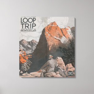 Impressão Em Tela Mt. McClellan & poster de viagens da viagem do