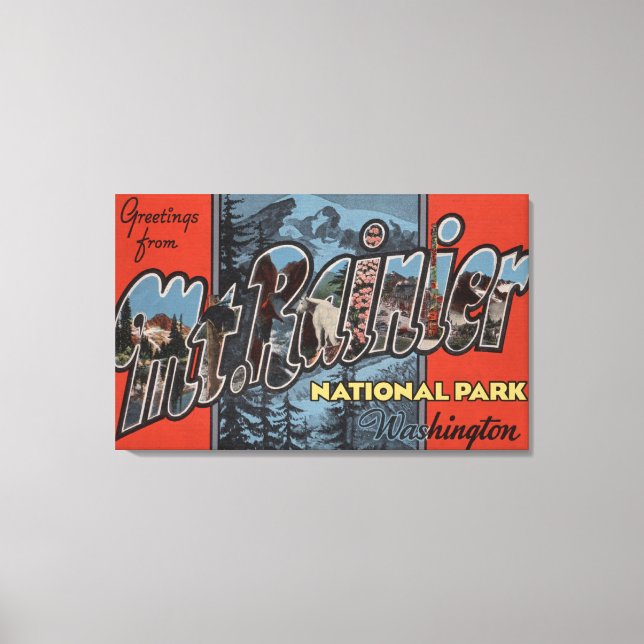 Impressão Em Tela Mt. Rainier State Park, Washington (Frente)
