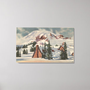 Impressão Em Tela Mt. Rainier, WA - Paraíso Inn a pé