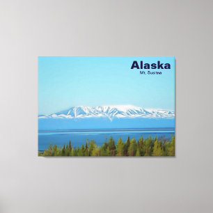 Impressão Em Tela Mt. Susitna (Alasca)