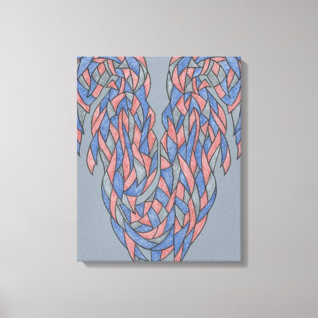 Impressão Em Tela Mudança de Aura – Gradiente Suave Tela Abstrata (Frente)