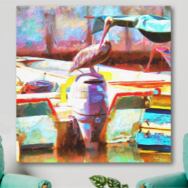 Impressão Em Tela Muelle Los Peines Pelican 0463 Art