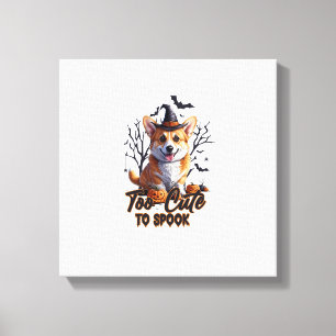 Impressão Em Tela Muito Fofo Para Assustar Camiseta Funny Halloween 