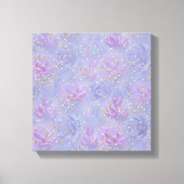 Impressão Em Tela Muito peri Aquarela,Rosas,Tulipas