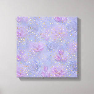 Impressão Em Tela Muito peri Aquarela,Rosas,Tulipas