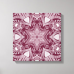 Impressão Em Tela Mulberry Mandala