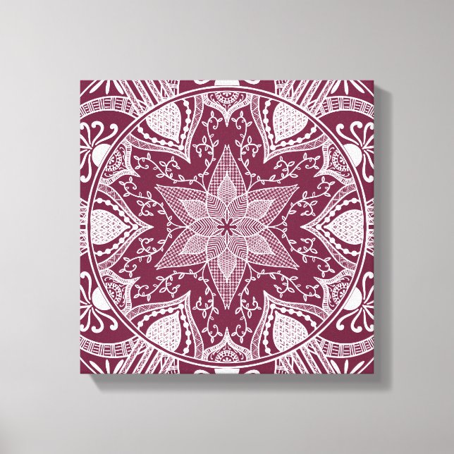 Impressão Em Tela Mulberry Mandala (Frente)
