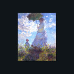 Impressão Em Tela Mulher com Parasol Claude Monet Fine Art<br><div class="desc">Mulher com Parasol, ou Madame Monet e Seu Filho, são os dois títulos usados para esta popular pintura de Impressionismo clássico do artista francês Claude Monet, c. 1875. É um retrato impressionista da cena familiar cotidiana da esposa de Claude Monet, Camille e seu filho, que saíram para passear num dia...</div>