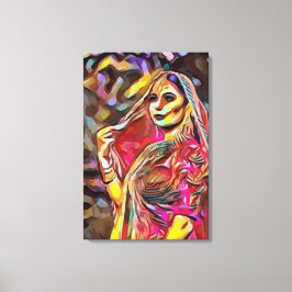 Impressão Em Tela Mulher da índia
