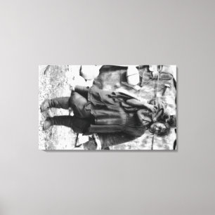 Impressão Em Tela Mulher e criança Eskimo na fotografia de Alaska