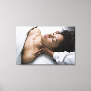 Impressão Em Tela Mulher em termas