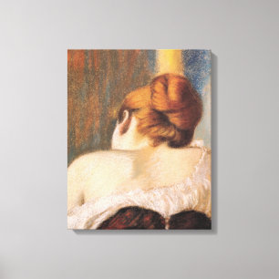 Impressão Em Tela Mulher em um Corset (por Federico Zandomeneghi)