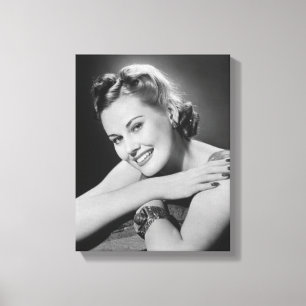 Impressão Em Tela Mulher glamoroso