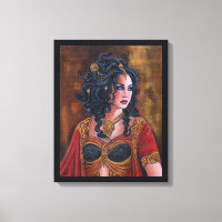 Mulher-gorgon Medusa com cobra por Renee Lavoie