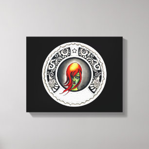 Impressão Em Tela Mulher gótico de Nouveau da arte