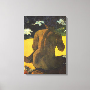 Impressão Em Tela Mulher junto ao Mar por Paul Gauguin, Arte Fino An