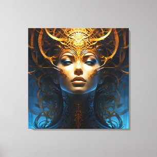 Impressão Em Tela Mulher mágica fantasista