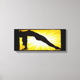 Impressão Em Tela Mulher Meditação Zen Arte de Parede em Tela